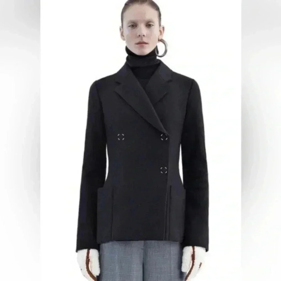 ACNE STUDIOS Ivory Slim Boil jacket size 36/S - Picture 3 of 11